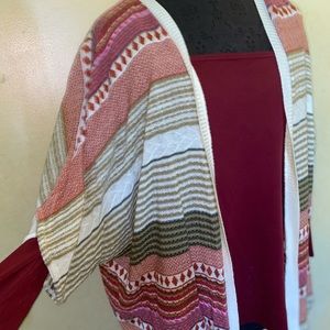 Cato knit top and kimono outfit